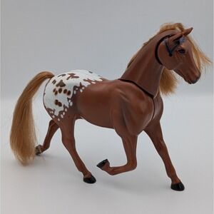 Blue Box Blue Ribbon Champions Appaloosa Horse Brown White Spotted Sound 9"
